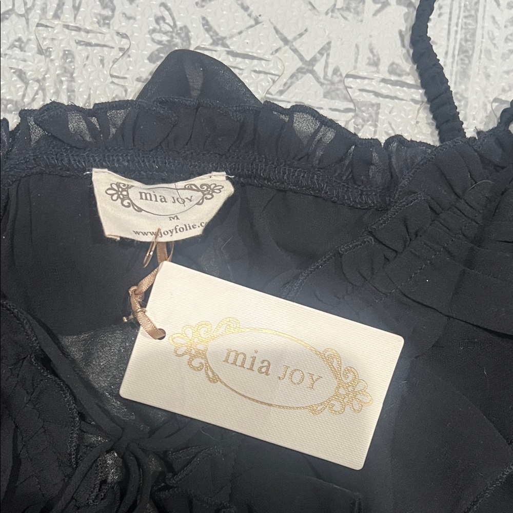 Host Pick! 🖤 Joyfolie Mia Joy Charlie Top – Black – NWT (Size M) 🖤 - Picture 10 of 12